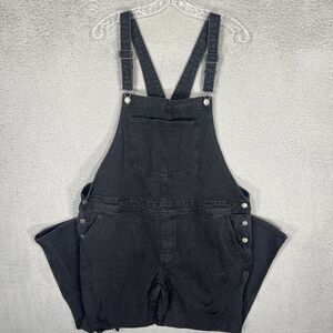 Old Navy Black Denim Overalls